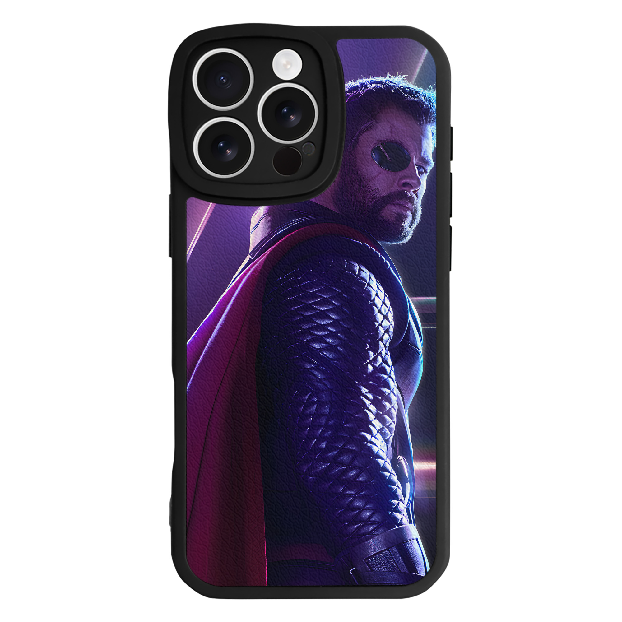 （画像用） アベンジャーズ The Avengers 【iPhone 16シリーズ対応】シリコンスマホケース（レザー調） 材質：シリコン